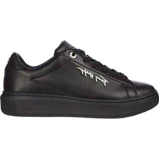 👉 Shoe leather vrouwen zwart Signature Shoes