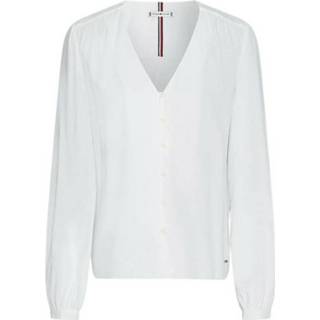 👉 Vrouwen wit Camicia dall'effetto drappeggiato Ww31046