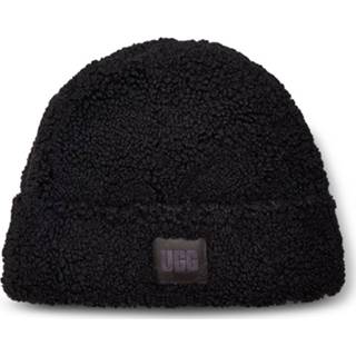 👉 Beanie onesize vrouwen zwart Sherpa Cuff