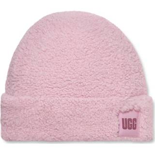 👉 Beanie onesize vrouwen roze Sherpa Cuff