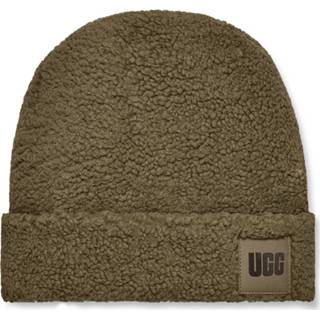 👉 Beanie onesize vrouwen groen Sherpa Cuff