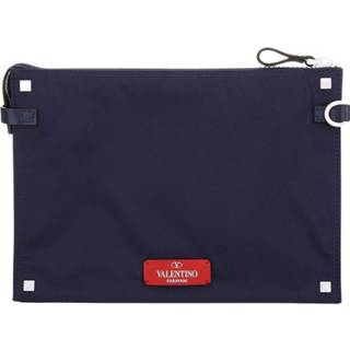 👉 Vrouwen blauw Logo Fabric Pouch