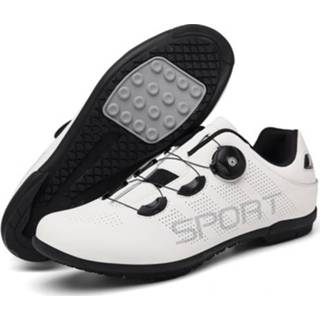 👉 Fiets wit active L90 Outdoor Riding Assistance Schoenen, Grootte: 38 (Rubber-White)