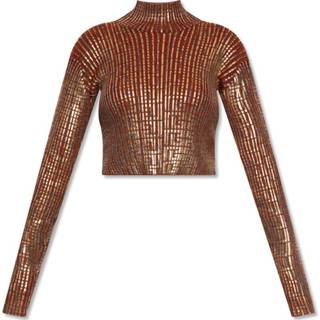 👉 Vrouwen bruin Turtleneck top