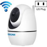 👉 ESCAM PVR008 HD 1080P WiFi IP-camera, ondersteuning bewegingsdetectie / nachtzicht, IR-afstand: 10m (wit)