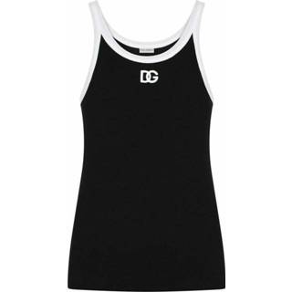 👉 Singlet XL male zwart Fine-rib with DG patch