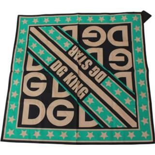 👉 Onesize male blauw Scarf King Print Handkerchief 8059226257813