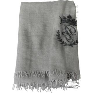 👉 Onesize male grijs Crown Embroidery Neck Wrap 8053286164616