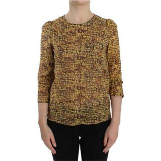 👉 Blous vrouwen oranje Silk Blouse