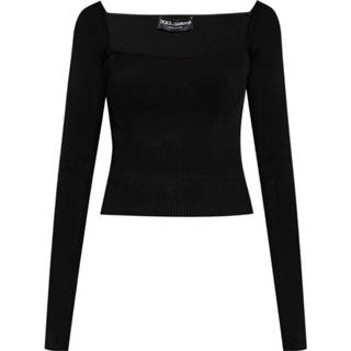 👉 Vrouwen zwart Ribbed top