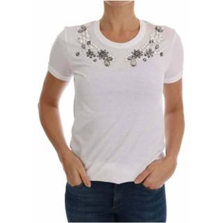 👉 Shirt vrouwen wit Crystal T-Shirt