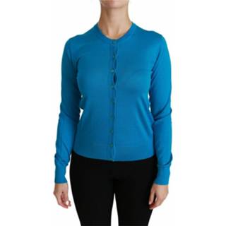 👉 Vest vrouwen blauw Crewneck Trui