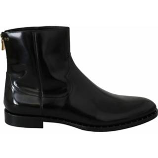 👉 Leather male zwart Zipper Boots 8051124867200