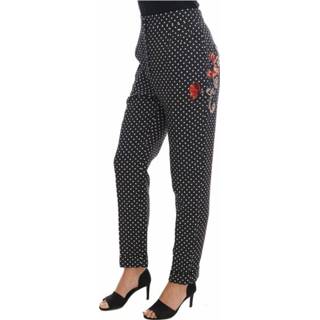 👉 Vrouwen zwart Polka Dot Sicily Crystal Pants