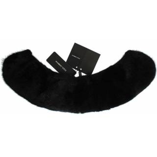 👉 Zwart onesize vrouwen Black Mink Fur Shoulder Collar Scarf