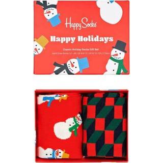 👉 Sock male rood Socks 2-Pack Snowman