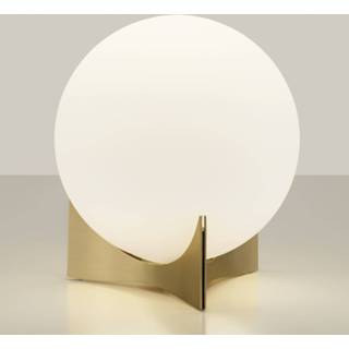 👉 Tafel lamp messing glas a++ Terzani Oscar tafellamp van glas,