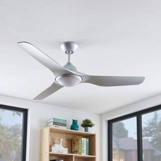 👉 Plafond ventilator a++ warmwit mat zilver kunststof Arcchio Pira LED plafondventilator, 3 vl.,