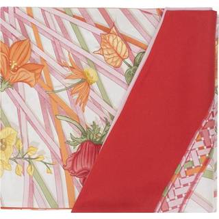👉 Onesize vrouwen rood Floral-printed scarf 8057553542480