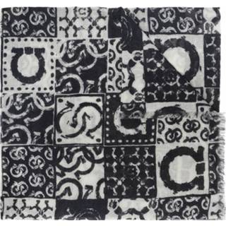 👉 Onesize vrouwen zwart Patterned scarf 8057553538674 1646172930692