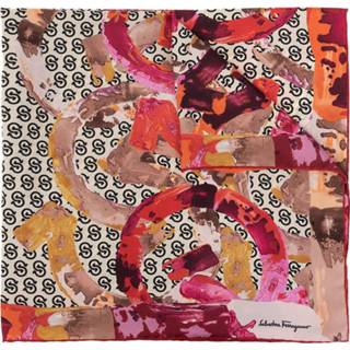 👉 Onesize vrouwen roze Silk scarf 8057553544071