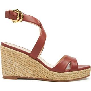 👉 Bruin vrouwen Wedges S0846 Brown