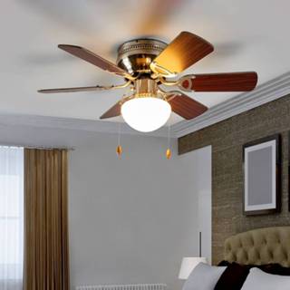 👉 Plafondventilator wenge Starluna Flavio met licht