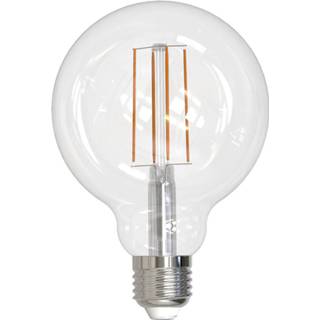 👉 LED bollamp E27 G95 9W 2.700K filament helder