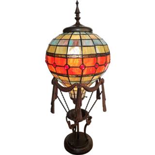 👉 Sfeerlamp donkerbruin 6016, heteluchtballon, Tiffany-decor