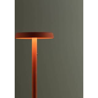 👉 Vloerlamp terracotta Vibia Flat LED hoogte 100 cm