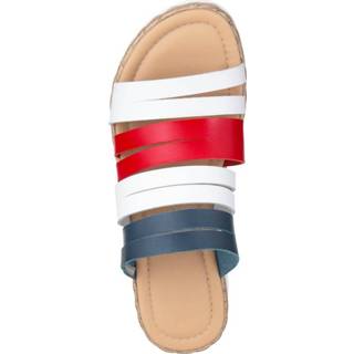 👉 Muil vrouwen glad leer multicolor effen waardig kalfsleer goudkleur rood marine wit Muiltje Studio W Cognac/Goudkleur 4055708115460 4055708112414