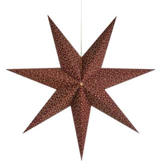 👉 Bordeaux Decoratie ster Baroque ophangbaar, Ø45cm,