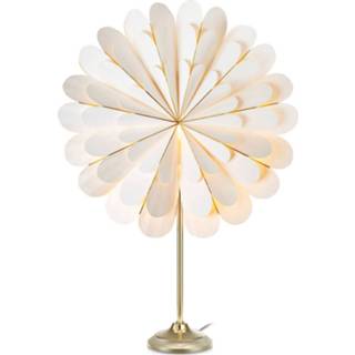 👉 Tafellamp wit messing Decoratie ster Marigold als tafellamp, wit/messing