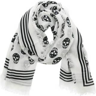 👉 Onesize vrouwen wit Biker Skull Scarf 1646072611547