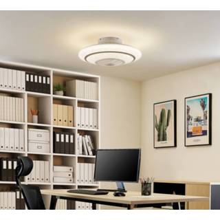 👉 Plafondventilator wit Lindby Kheira LED plafondventilator, 27,6 W