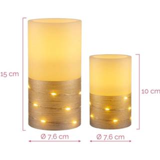 👉 Kaars wit Pauleen Fairy Lights Candle LED 2 per set