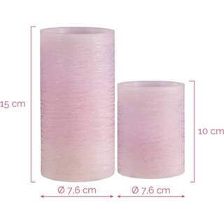 👉 Kaars lila Pauleen Cosy Lilac Candle LED 2 per set