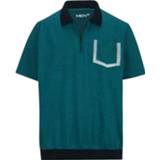 Poloshirt met speciale pasvorm Men Plus Zwart/Petrol