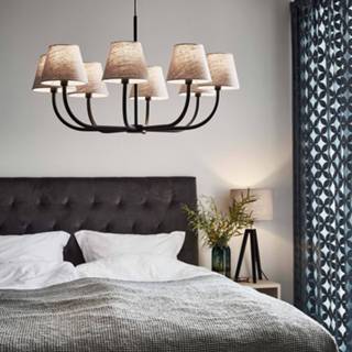 👉 Kroonluchter beige Cozy, 8-lamps