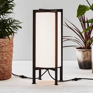 👉 Vloerlamp wit Garden 24 LED Cylinder Frame, 54 cm