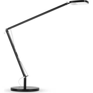 👉 Bureaulamp zwart grafiet LED Birdie 930 voet rond,