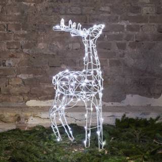 👉 Wit LED lichtfiguur Pegasus, hoogte 94,5 cm