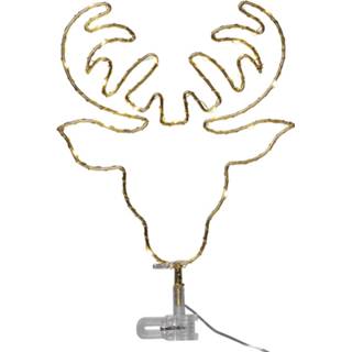 👉 Goud LED boomtop Topsy, hertenkop batterijvoeding