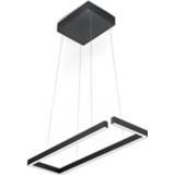 👉 Hanglamp zwart mat LED MARISA-60, zwart, 60 x 20cm