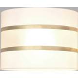 👉 Wandlamp wit Helen stoffen kap wit-goud 20cm