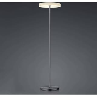 👉 Vloerlamp antraciet Mat BANKAMP Button LED met dimmer,