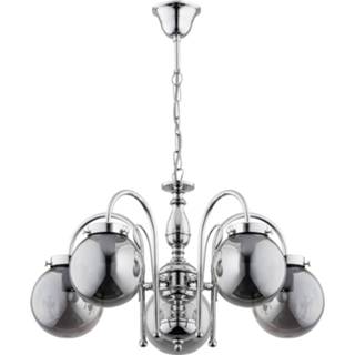 👉 Kroonluchter zilver Hector, zilver, 5-lamps