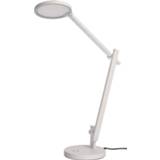 👉 Bureaulamp wit LED Adhara, drietraps dimbaar,