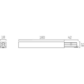 👉 Chroom Eindvoeding voor Volare 2-fase rail,