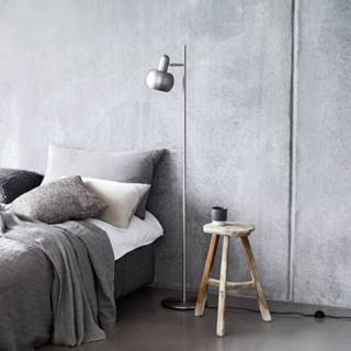 👉 Vloerlamp mat geborsteld satijn FRANDSEN BF20 1-lamp